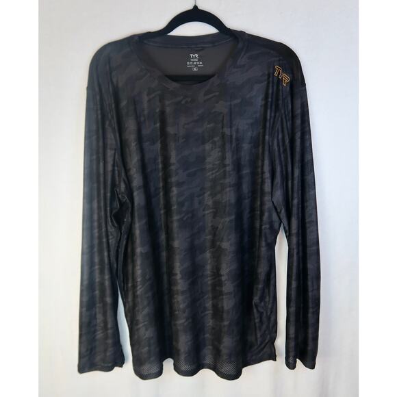 TYR Airtec Men's Long Sleeve Tee - Blackout Camo Aize XL - Picture 2 of 6